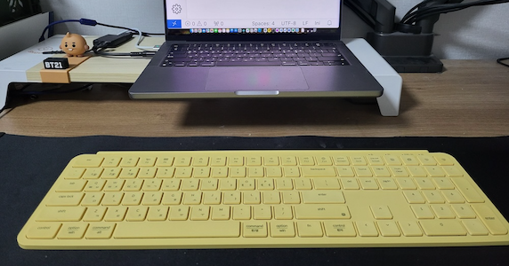 [키보드 리뷰] 키크론 B6 무선 슬림 저소음(레몬옐로우)